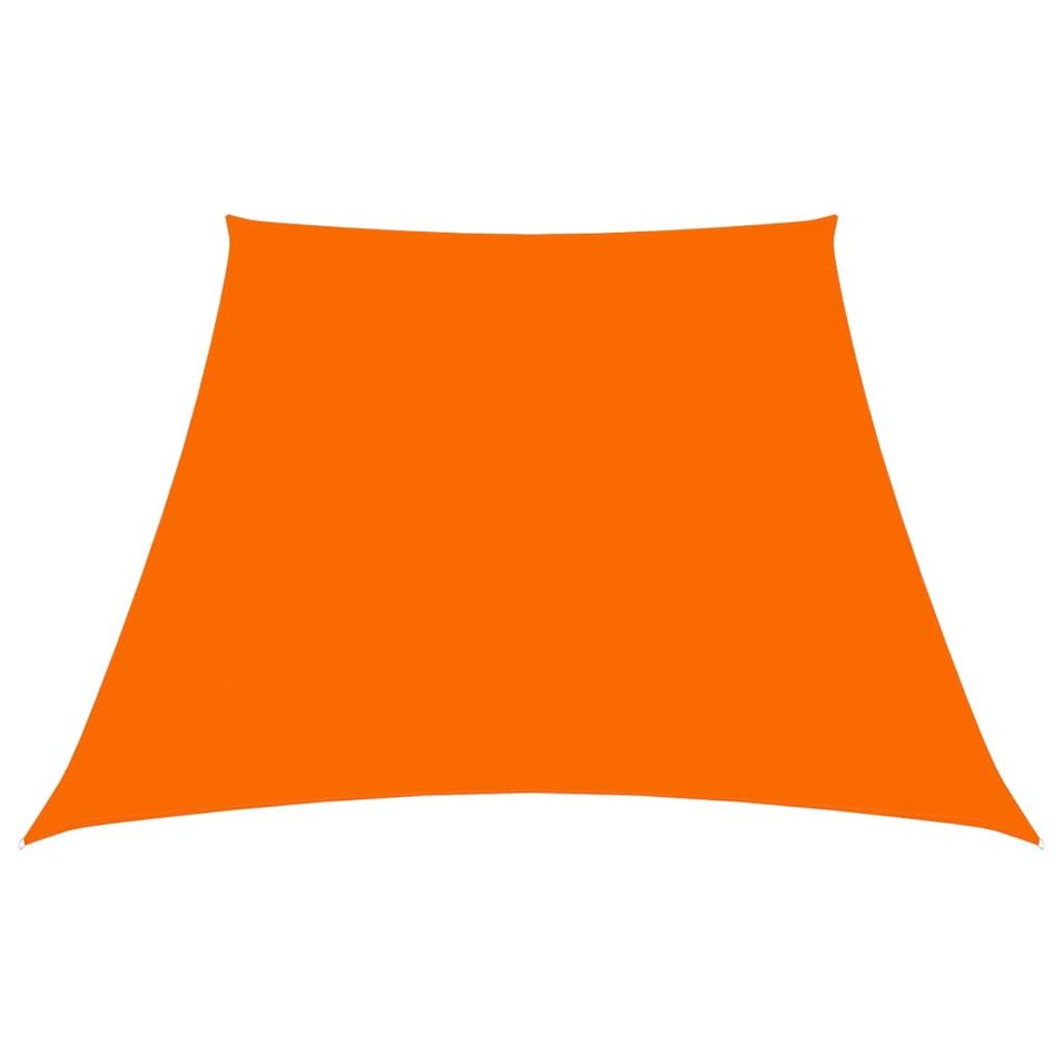Voile de parasol Tissu Oxford trapèze 4/5x3 m Orange - Photo n°1