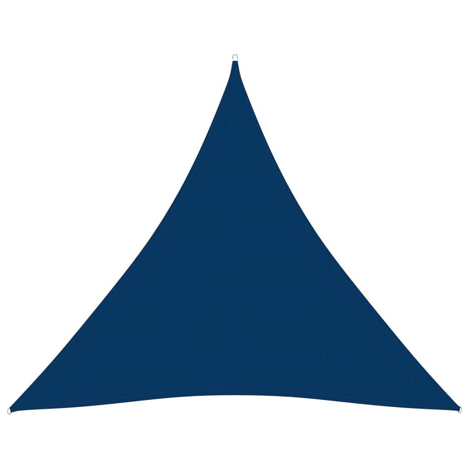 Voile de parasol Tissu Oxford triangulaire 3x3x3 m Bleu - Photo n°1