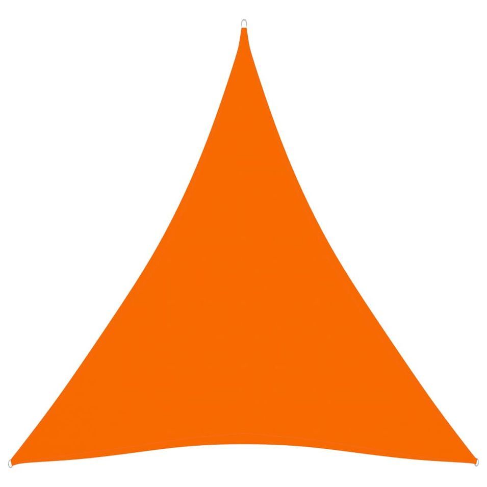 Voile de parasol Tissu Oxford triangulaire 4x4x4 m Orange - Photo n°1