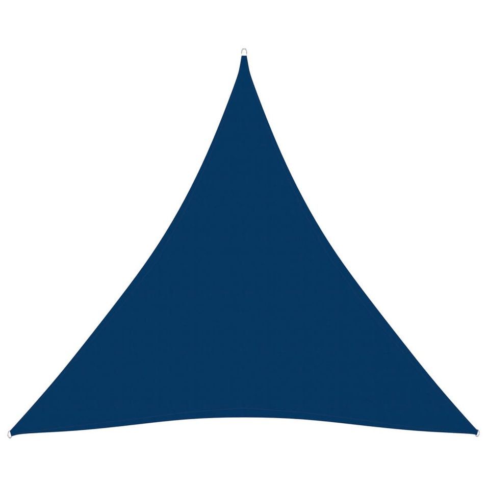 Voile de parasol Tissu Oxford triangulaire 4x5x5 m Bleu - Photo n°1