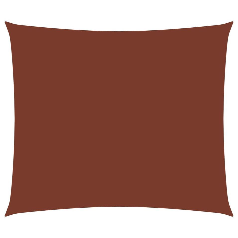 Voile parasol Tissu Oxford rectangulaire 2,5x3,5 m Terre cuite - Photo n°1