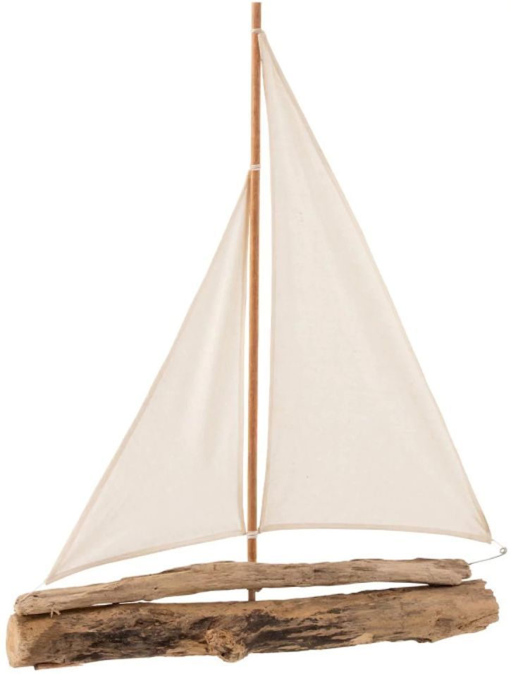Voilier déco en bois flotté H 60 cm - Photo n°1