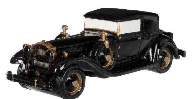 Voiture ancienne résine noire dorée Ysarg - Photo n°1