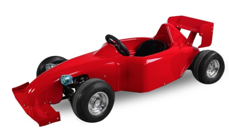 Voiture de course électrique Rouge MF1 Racing 1000W - Photo n°1