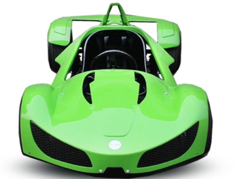 Voiture de course GT électrique Vert Razer 1000W - Photo n°1