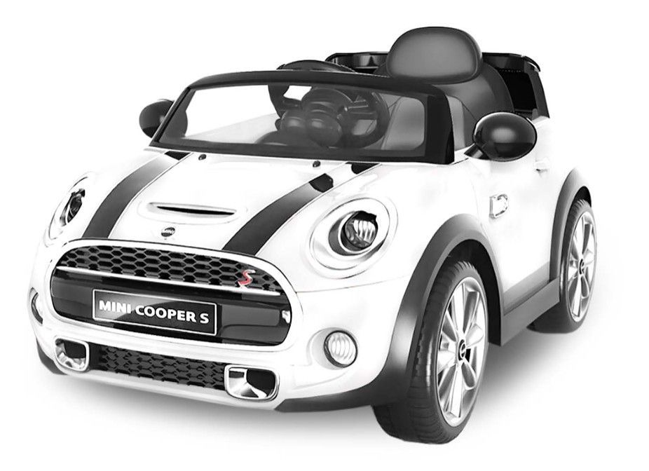 Voiture électrique 1 place Mini Cooper blanche - Photo n°1