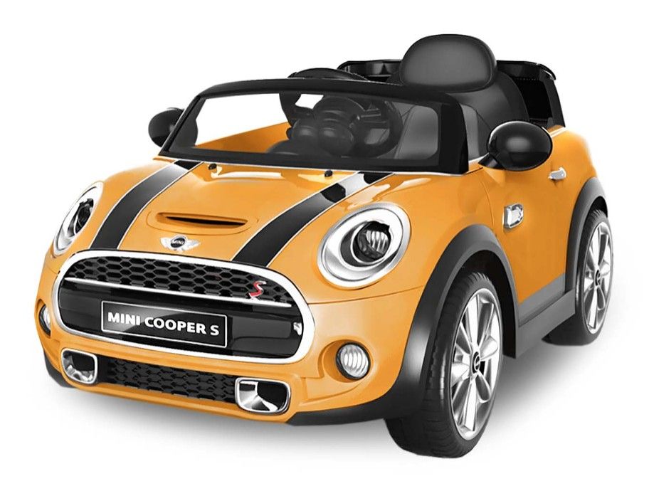 Voiture électrique 1 place Mini Cooper jaune - Photo n°1