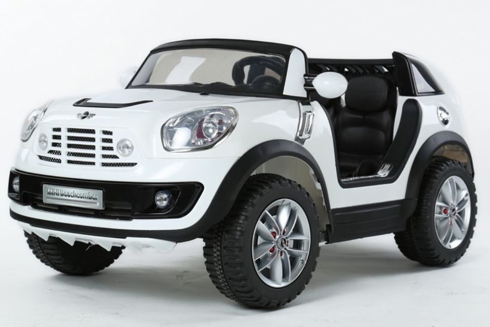 Voiture électrique blanche Mini Cooper Comberman 2x35W 12V - Photo n°1