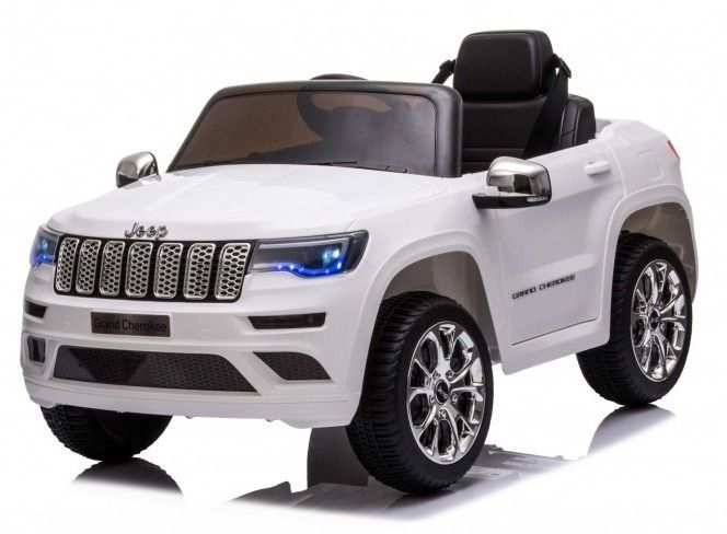 voiture électrique enfant Jeep Grand Cherokee blanc - Photo n°1