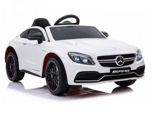 Voiture électrique enfant Mercedes C63 Luxe blanche - Photo n°1