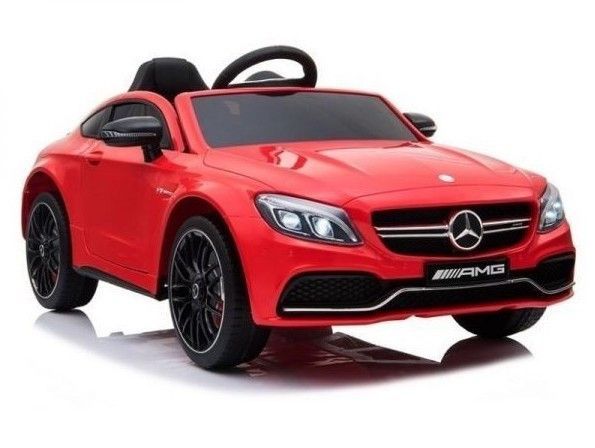 Voiture électrique enfant Mercedes C63 Luxe rouge - Photo n°1