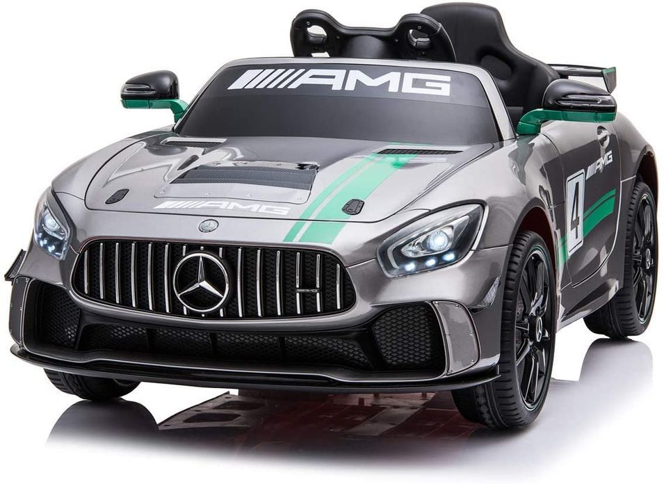 Voiture électrique enfant Mercedes GT4 Luxus gris métallisé - Photo n°1