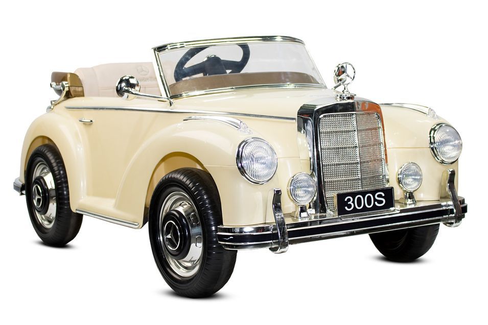 Voiture électrique Mercedes 300 S Luxe jaune - Photo n°1