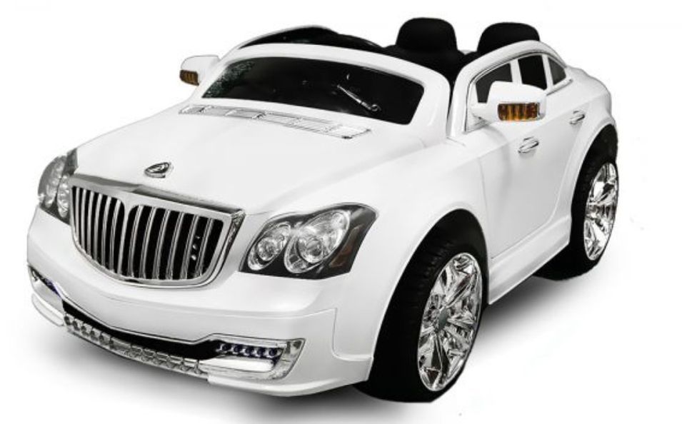 Voiture électrique RLR classique blanche 2x30W 12V - Photo n°1