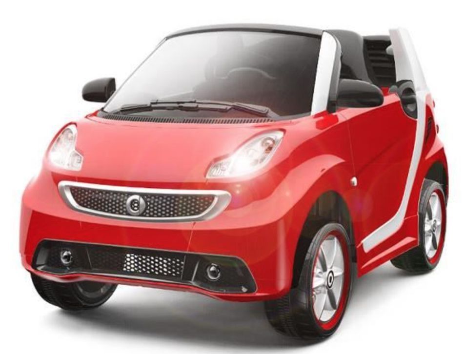 Voiture électrique Smart For Two rouge 2x30W 6V - Photo n°1