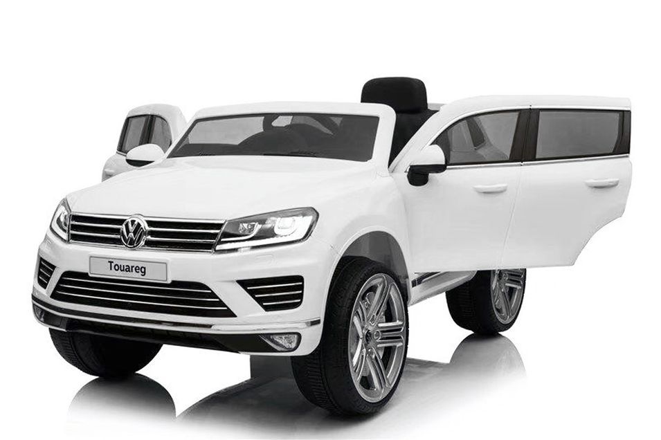 Voiture électrique Volkswagen Touareg blanche - Photo n°1