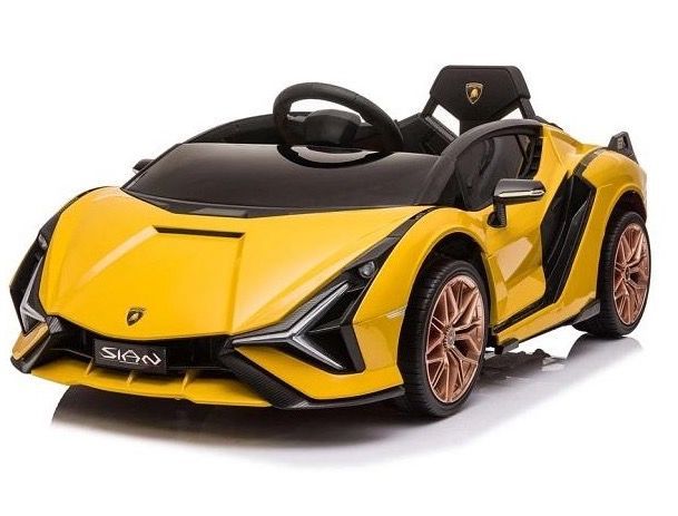 Voiture enfant électrique Lamborghini Sian jaune - Photo n°1