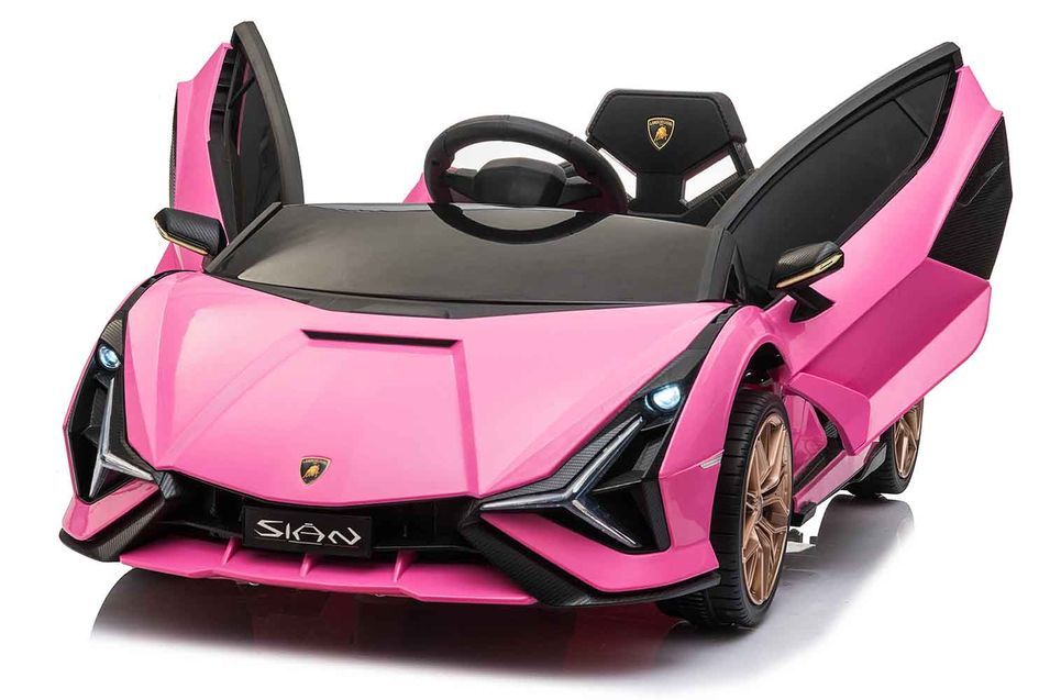 Voiture enfant électrique Lamborghini Sian rose - Photo n°1