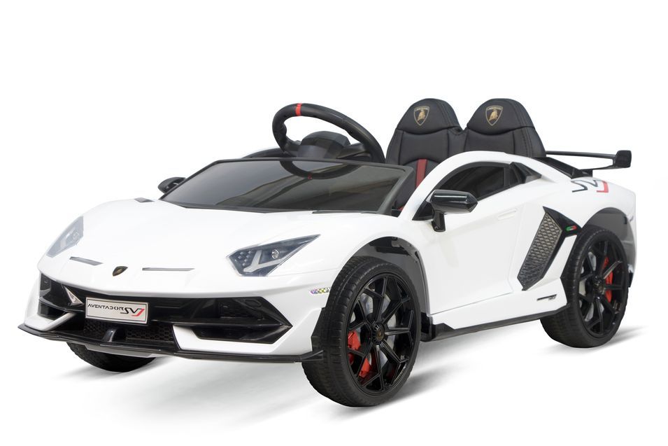Voiture enfant électrique Lamborghini SVJ blanc - Photo n°1