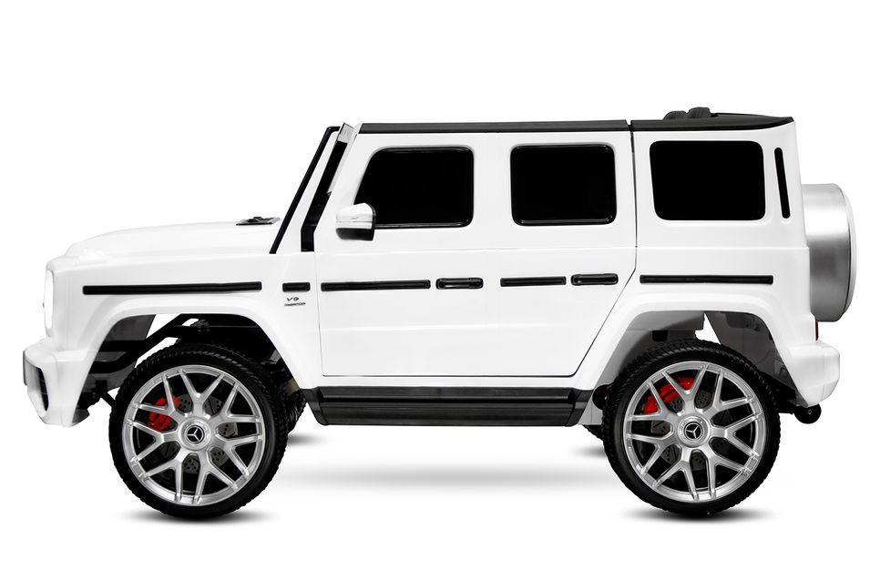 Voiture enfant électrique Mercedes AMG G63 luxe blanche 2 places - Photo n°1