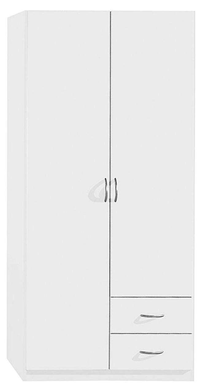 Mobel Select Armoire Blanche Portes Tiroirs Kaze Lestendances Fr