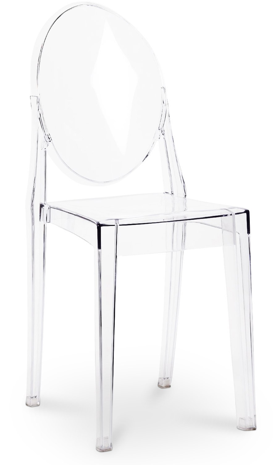 Chaise médaillon ELIZA transparente - Chaise design