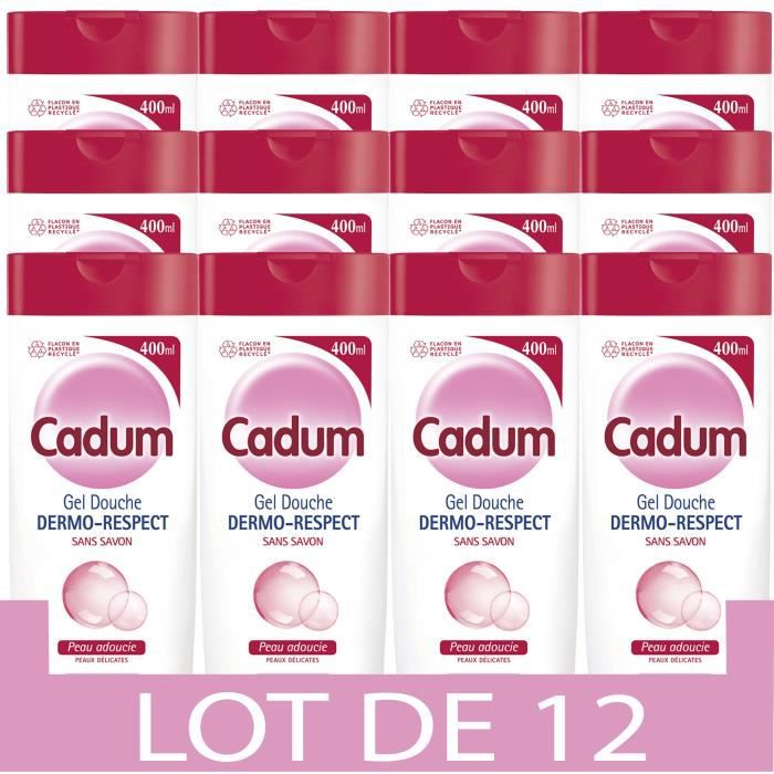 Lot de 12] CADUM Dermo-respect Gel douche - 400 ml