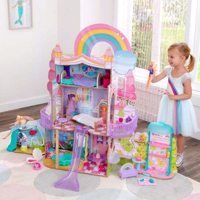 Kidkraft - Maison de poupée Rainbow Dreamers Unicorn Mermaid