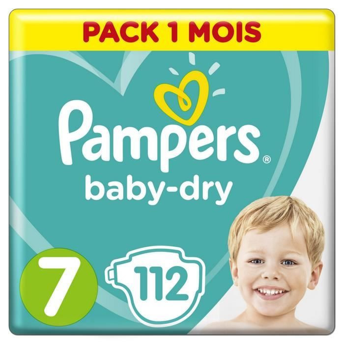 Pampers Baby-Dry Lot de 112 couches Taille 3 2890 g 