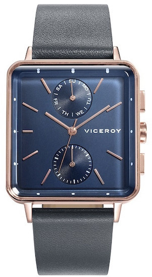 Viceroy Orologio Uomo Air Multifunzione In Acciaio - Quadrante Blu E Cinturino In Acciaio, Impermeabile 5 ATM (46717-37) - 2